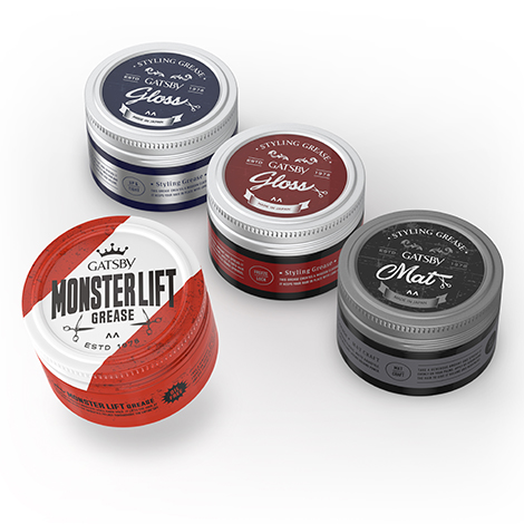 GATSBY ヘアスタイリング グリースパッケージデザイン開発 株式会社マンダム GATSBY ヘアグリースシリーズ