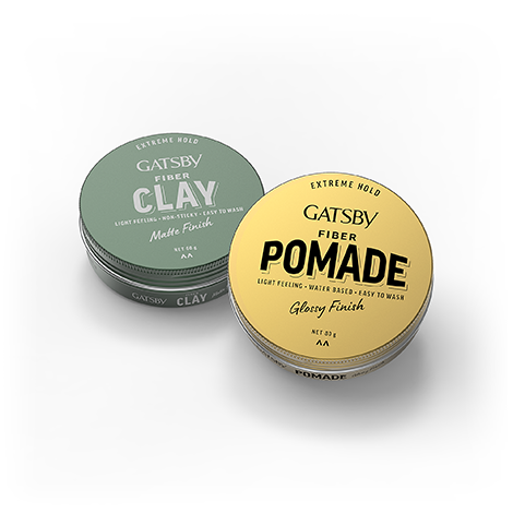 GATSBY インドネシア市場 ヘアスタイリング ポマードパッケージデザイン株式会社マンダム GATSBY ファイバー シリーズ