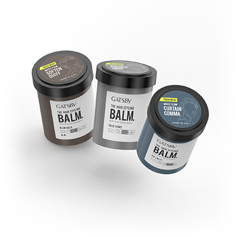 GATSBY ヘアスタイリングバウム パッケージデザイン 株式会社マンダム GATSBY インドネシア市場向けHAIR STYLING BALM